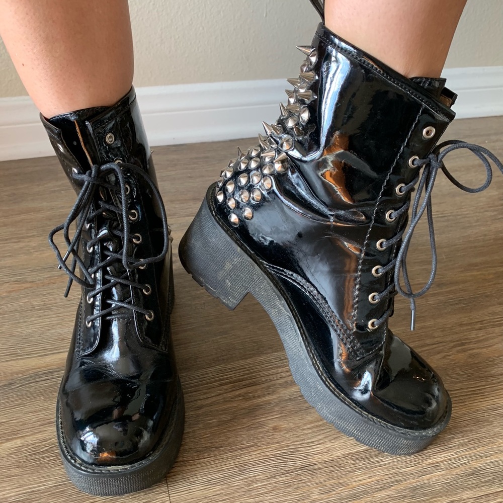 Jeffery Campbell spiked and studded combat boots!